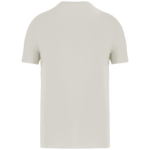 T shirt manches courtes unisexe bio dos Beige Cream