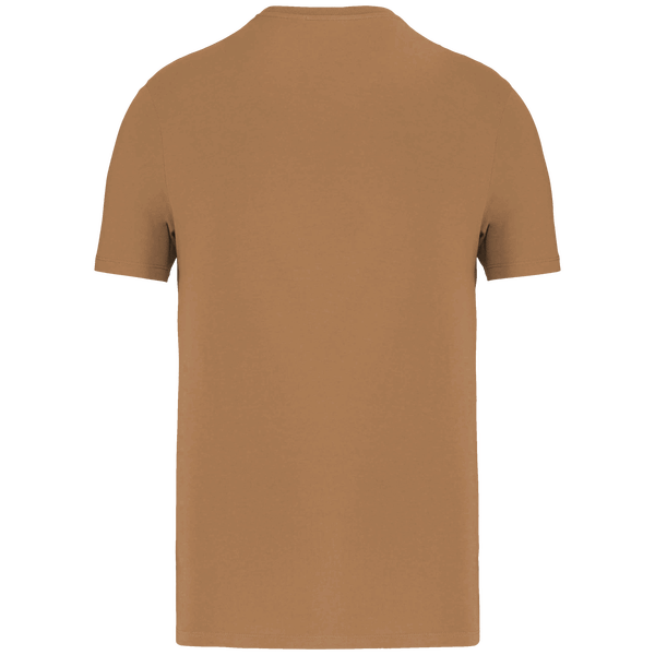 T shirt manches courtes unisexe bio dos Dark camel