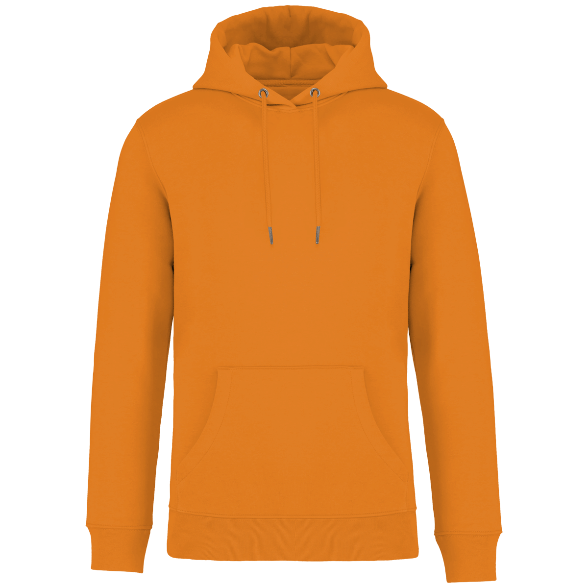 Sweat-Shirt Capuche Unisexe Bio | Coton Biologique Et Polyester Recyclé | Impression Et Broderie Tangerine