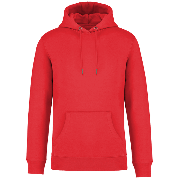 Sweat-Shirt Capuche Unisexe Bio | Coton Biologique Et Polyester Recyclé | Impression Et Broderie Poppy Red