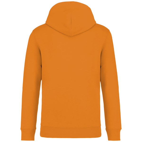 Sweat capuche unisexe bio dos Tangerine