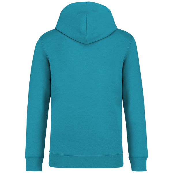 Sweat capuche unisexe bio dos Adriatic Blue