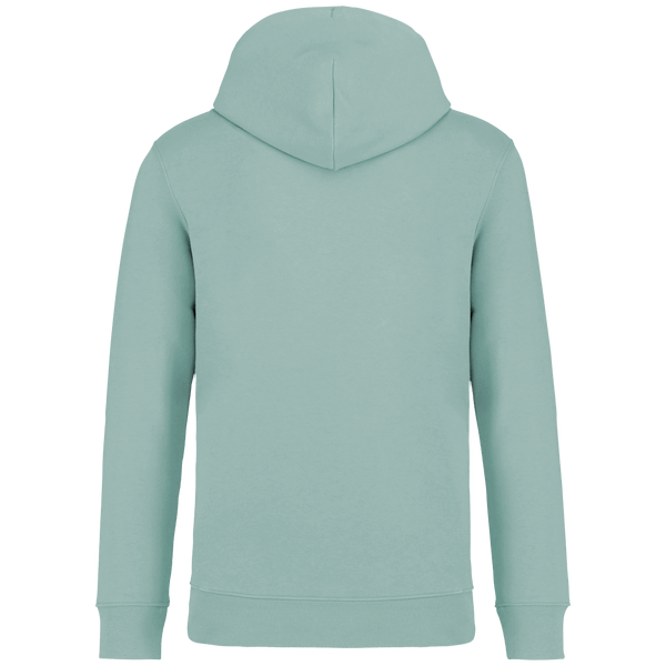 Sweat capuche unisexe bio dos Jade Green