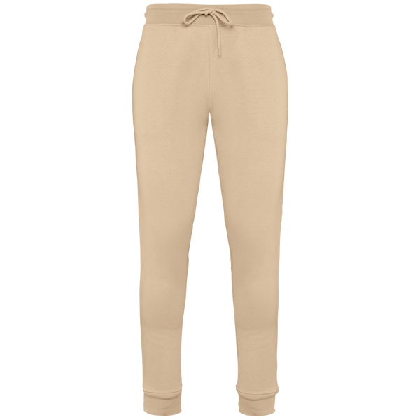 Umweltfreundliche Jogginghose | Bio-Baumwolle Und Recyceltes Polyester | Stickerei Und Flock Wet Sand