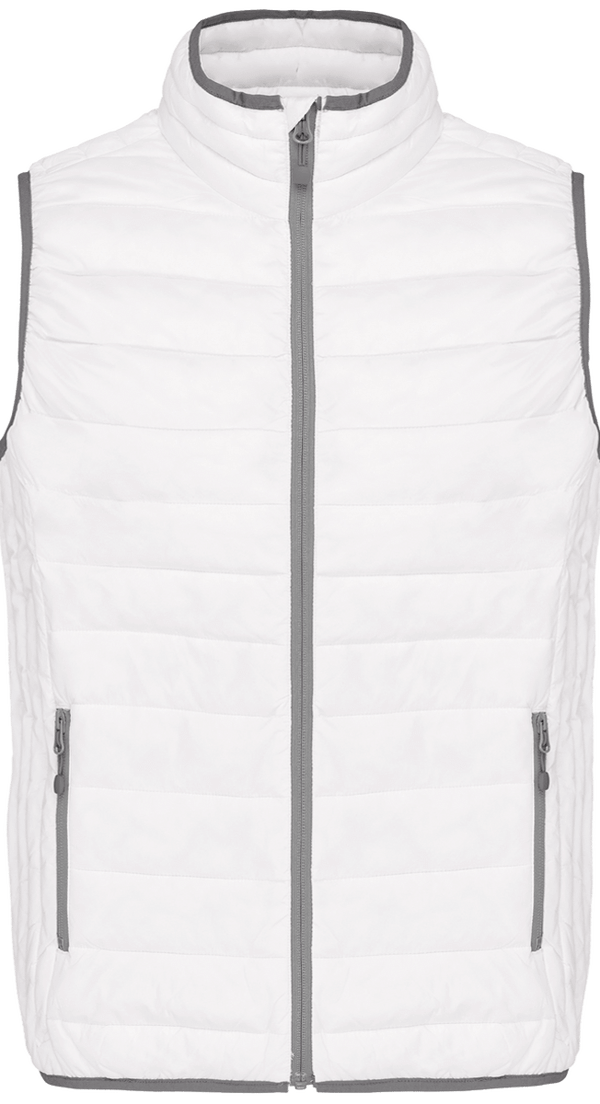 Leichte Ärmellose Daunenjacke Zum Personalisieren White