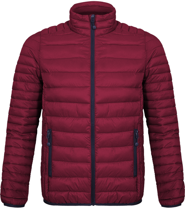 Customizable Men's Down Jacket Wine