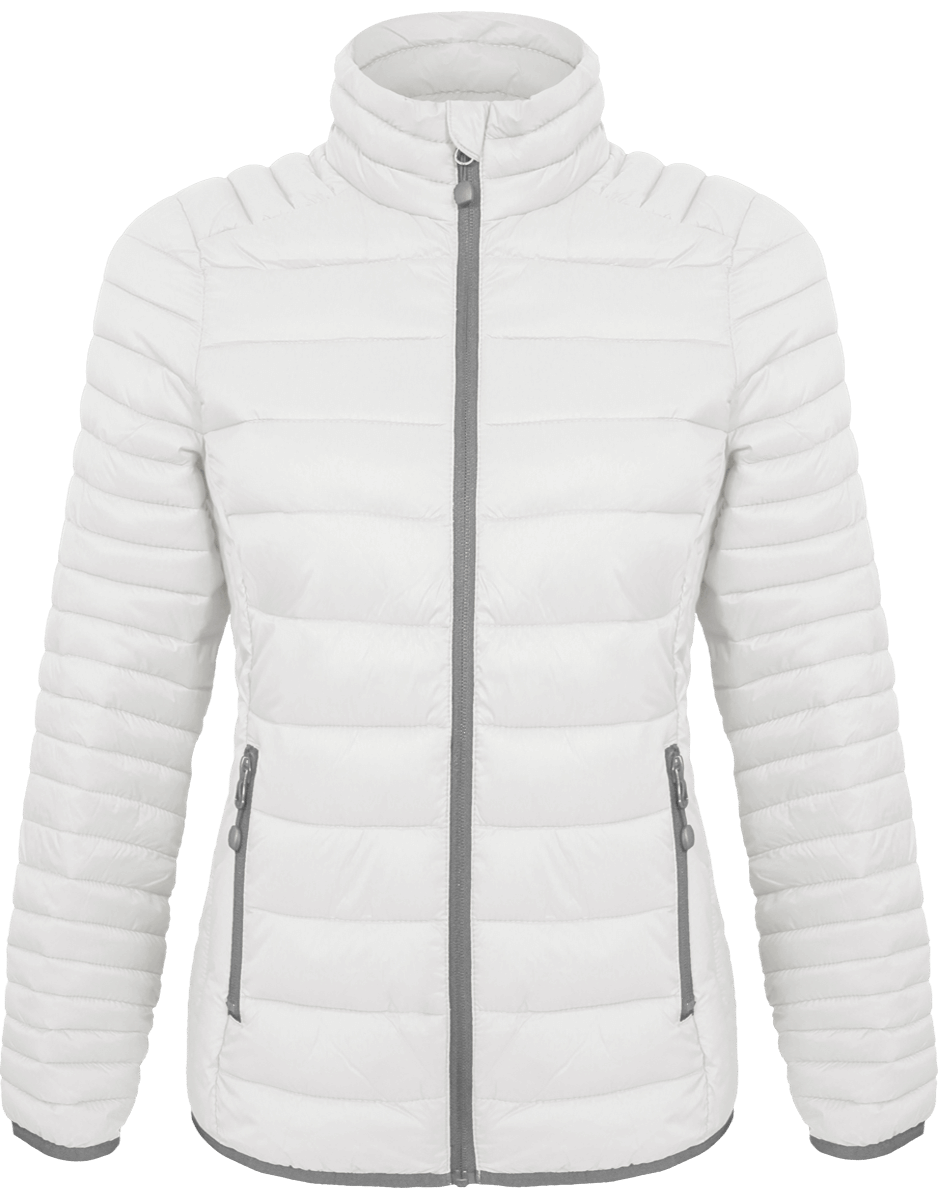 Customizable Lightweight Women's Down Jacket White