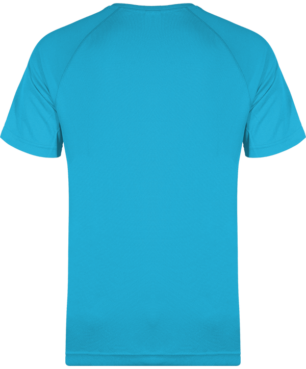 T shirt sport homme dos Light Turquoise
