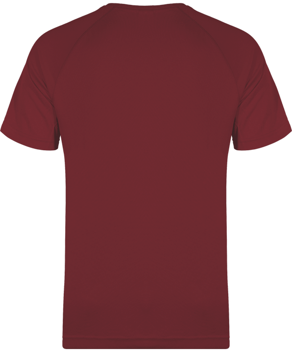 T shirt sport homme dos Wine
