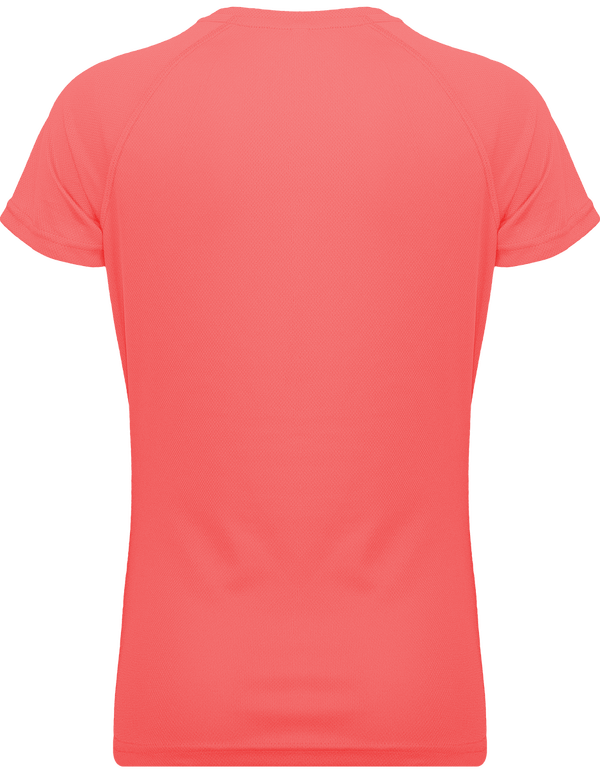 T shirt sport femme dos Coral