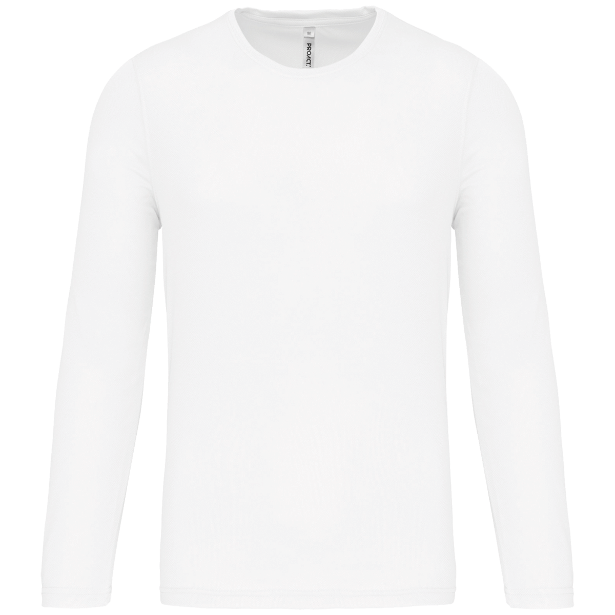 Men’S Long Sleeves Sports T-Shirt White