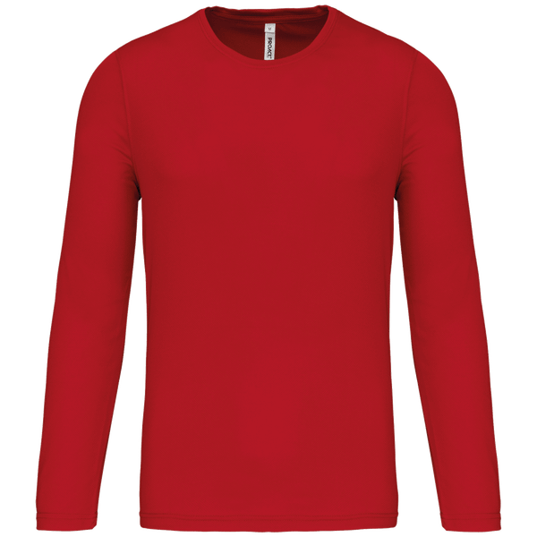 T-Shirt Sport Homme Manches Longues  Red