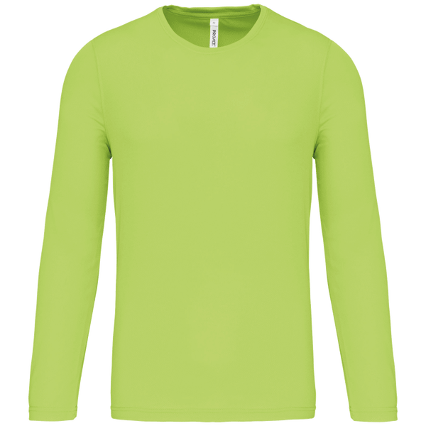 T-Shirt Sport Homme Manches Longues  Lime