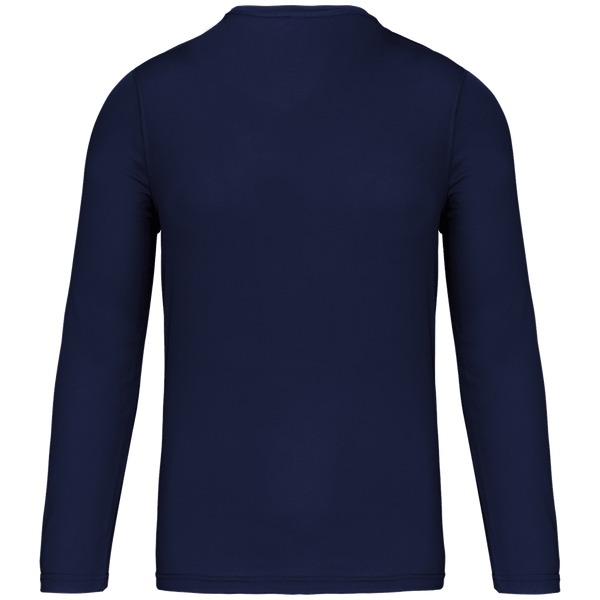 T shirt sport manches longues homme dos Navy