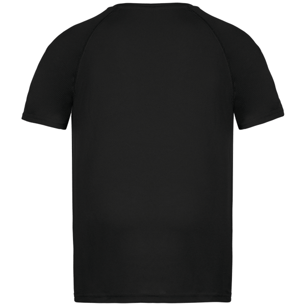 T shirt sport enfant dos Black
