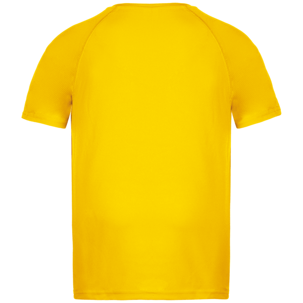 T shirt sport enfant dos True Yellow