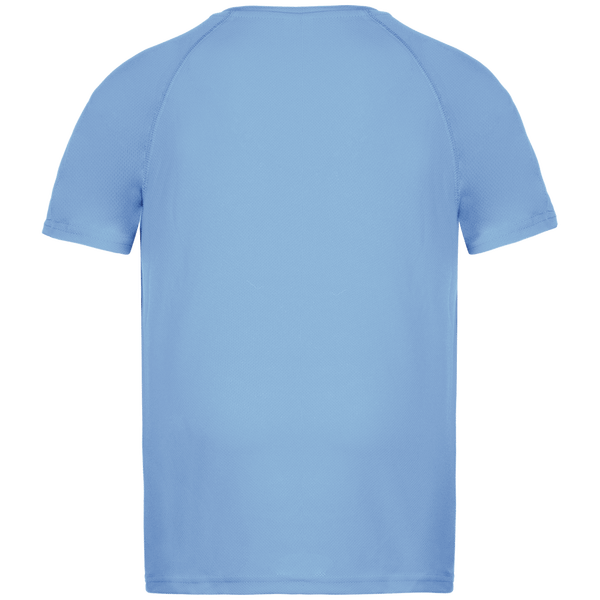 T shirt sport enfant dos Sky Blue