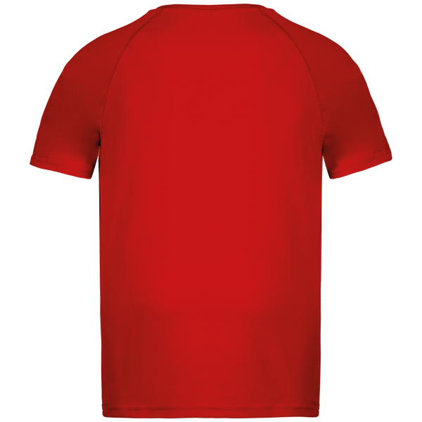 T shirt sport enfant dos Red