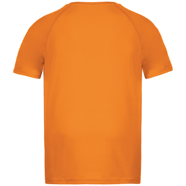 T shirt sport enfant dos Orange