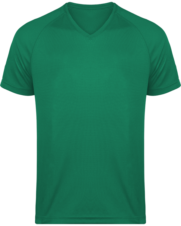 Camiseta Hombre Cuello V | Impresión Y Bordado Kelly Green