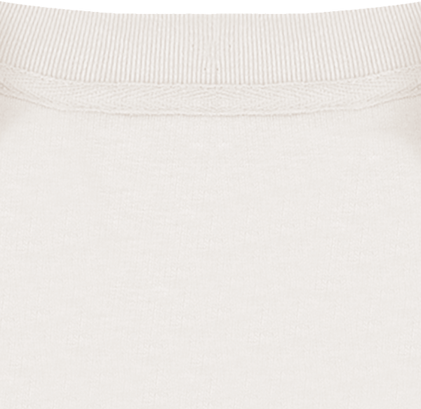 Sweat col rond unisexe 350gr stanley changer col interieur Off White