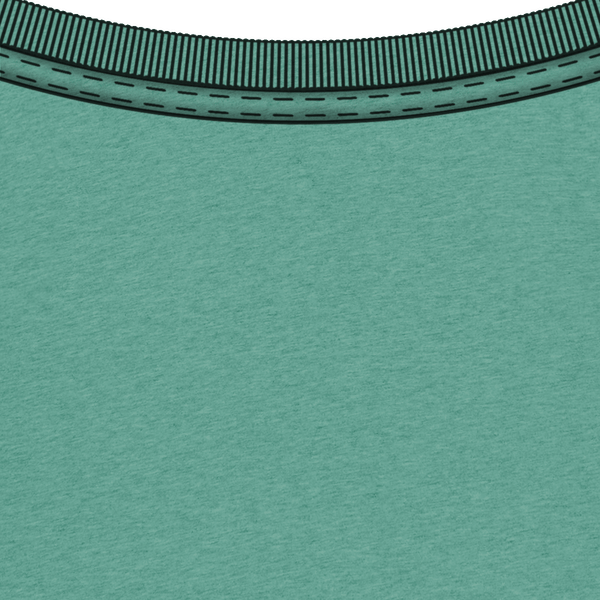 Tee shirt unisexe bio stanley creator col interieur Mid Heather Green