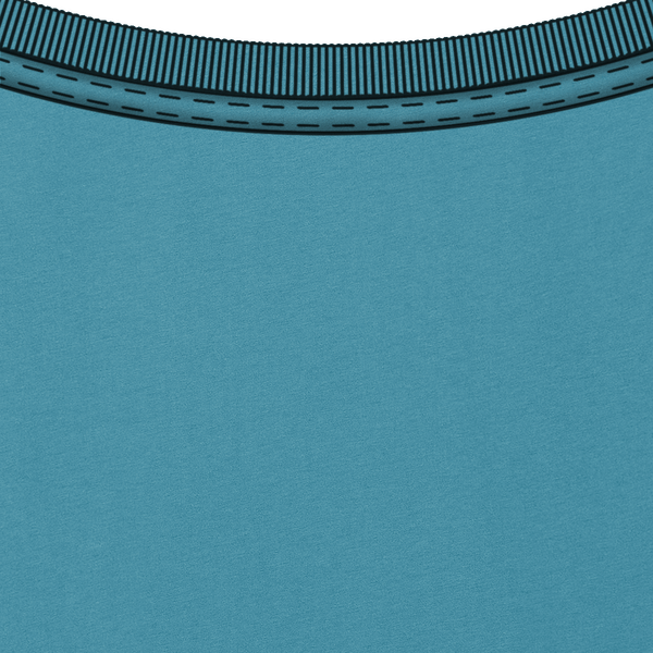 Tee shirt unisexe bio stanley creator col interieur Atlantic Blue