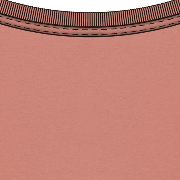 Tee shirt unisexe bio stanley creator col interieur Rose Clay