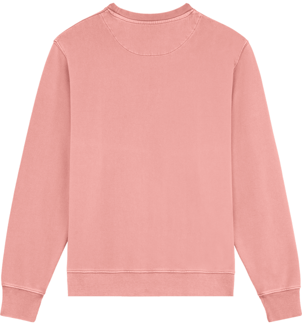 Sweatshirt col rond unisexe terry stanley stella matcher dos Canyon Pink