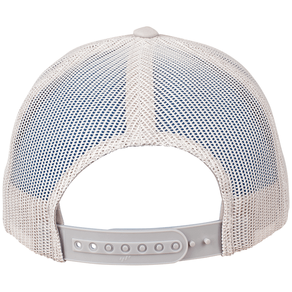 Casquette retro trucker dos silver