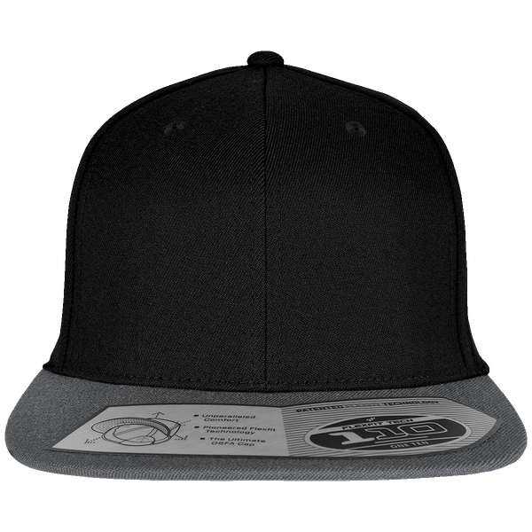 Casquette Flexfit 110 Fitted Snapback À Personnaliser En Broderie blk / gry