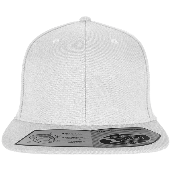 Casquette Flexfit 110 Fitted Snapback À Personnaliser En Broderie white