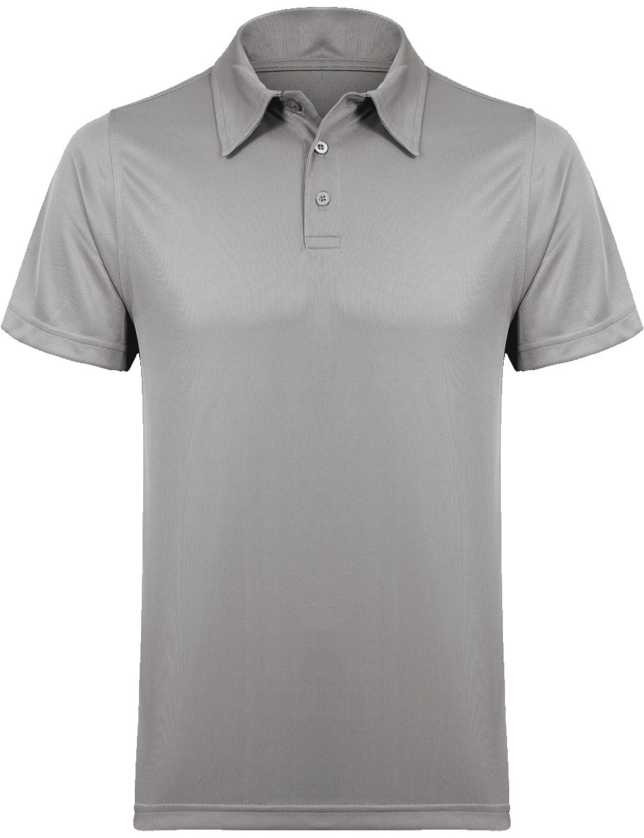 Sports Polo Shirt For Men Grey Melange