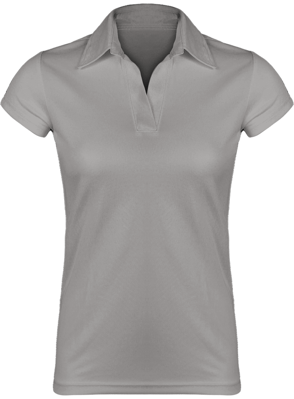 Polo Respirant Femme Grey Melange