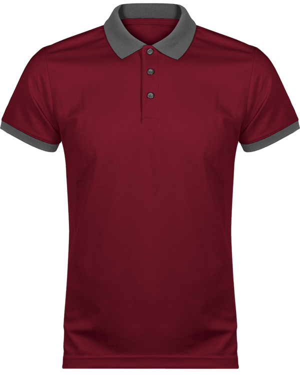 Polo Sport Homme | Confortable Et Élégant  Wine / sporty grey
