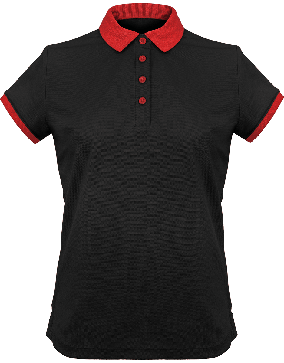 Women's Sports Polo | Feminine And Elegant Black / Red