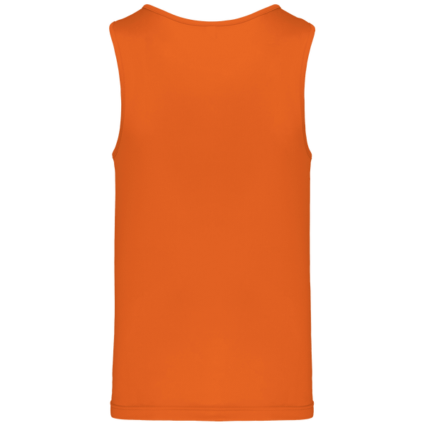Debardeur sport homme dos Orange
