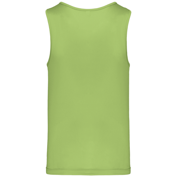 Debardeur sport homme dos Lime