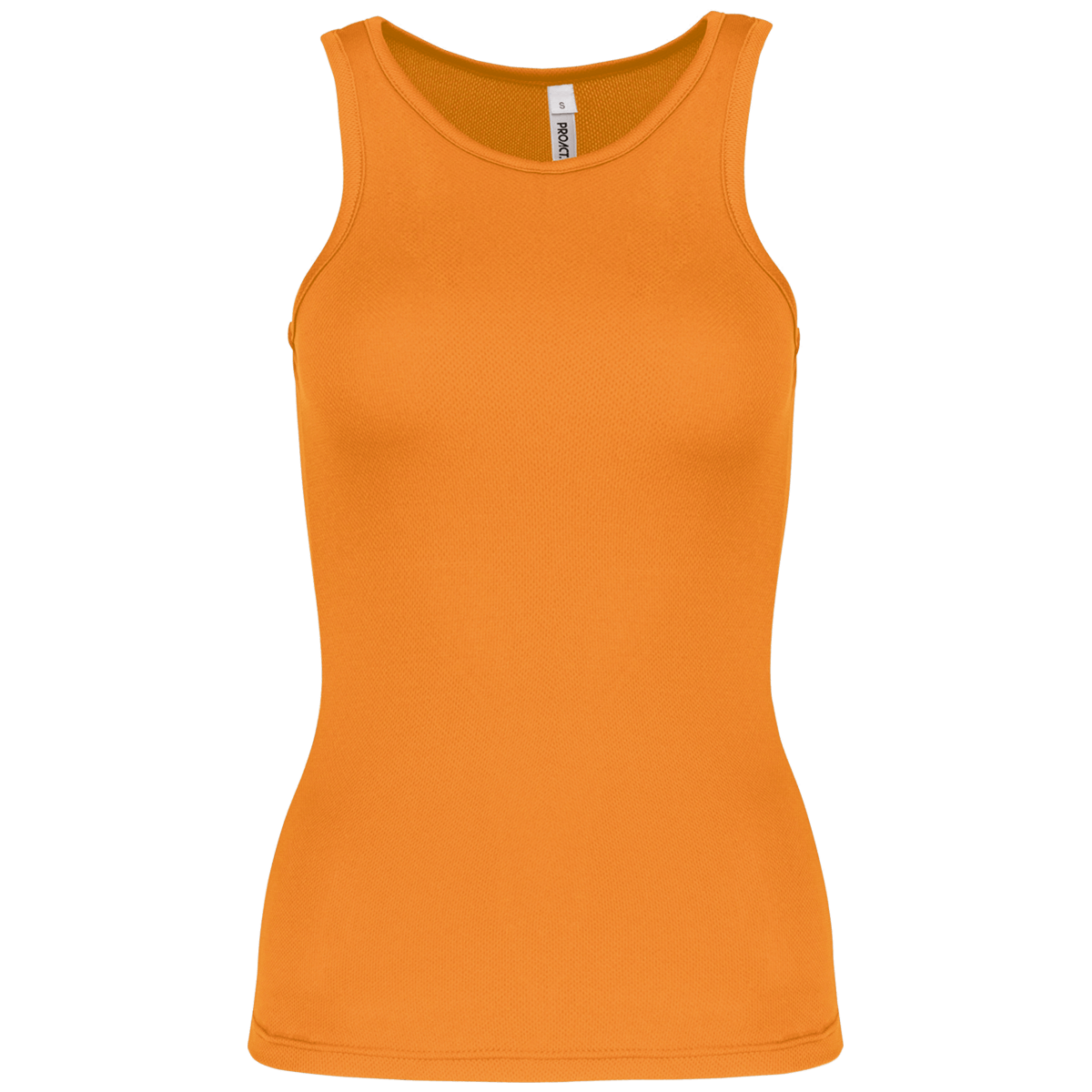 Sleeveless Top Sport Women Fluorescent Orange
