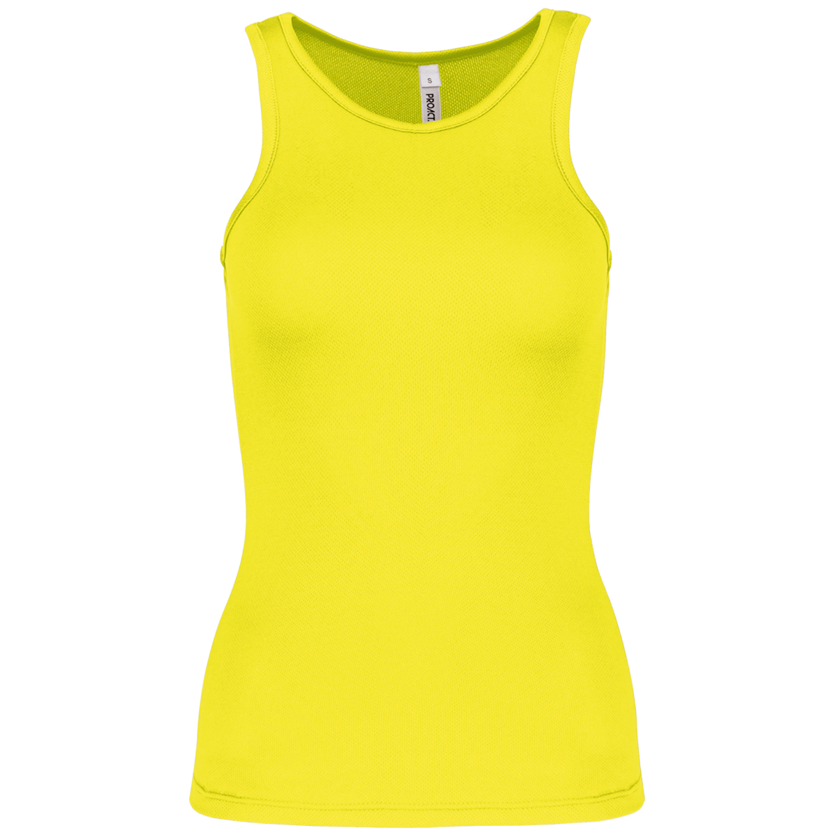 Sleeveless Top Sport Women Fluorescent Yellow