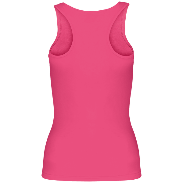 Debardeur sport femme dos Fuchsia