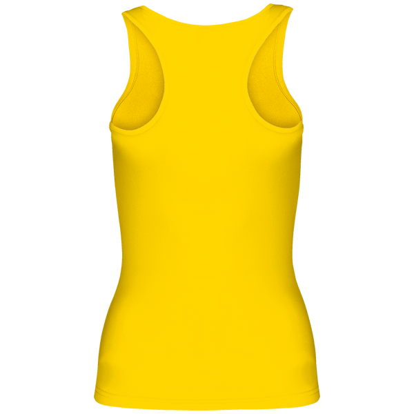 Debardeur sport femme dos True Yellow