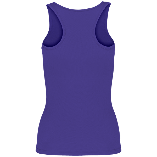 Debardeur sport femme dos Violet