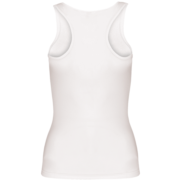 Debardeur sport femme dos White