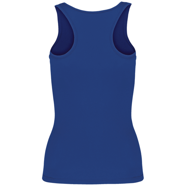 Debardeur sport femme dos Sporty Royal Blue