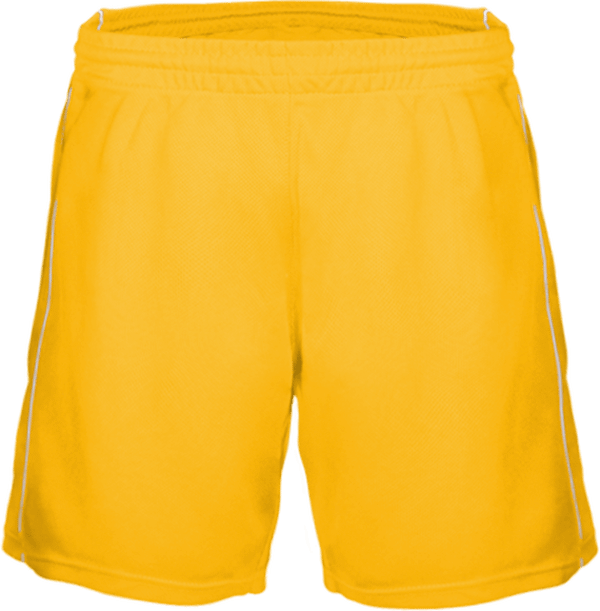 Short de basket enfant dos Sporty Yellow