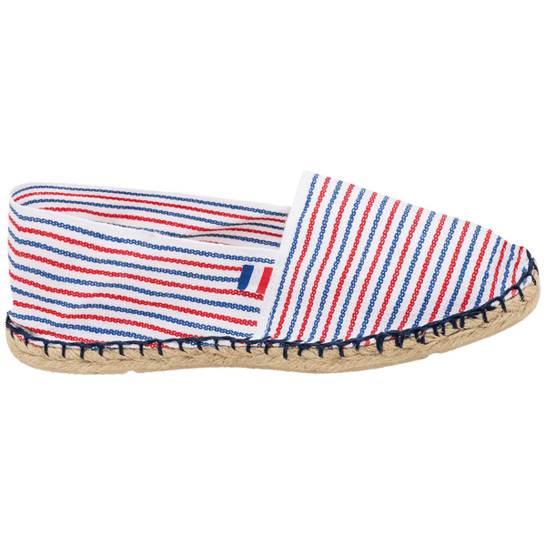 Espadrille made in france chaussure droite exterieur Striped Blue / White / Red