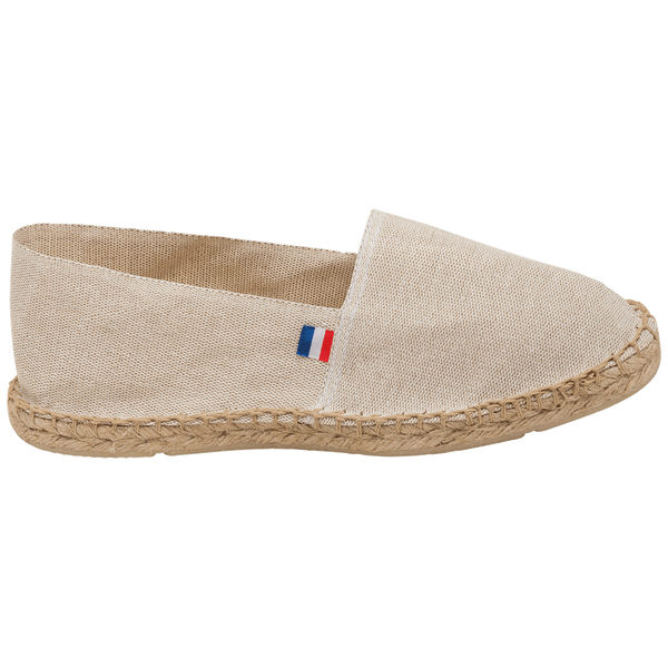 Espadrille made in france chaussure droite exterieur Linen