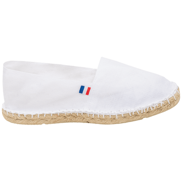 Espadrille made in france chaussure droite exterieur White