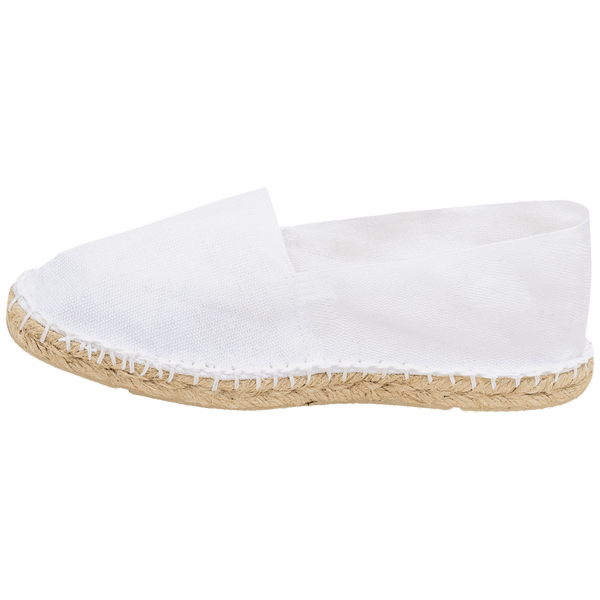 Espadrille made in france chaussure droite interieur White